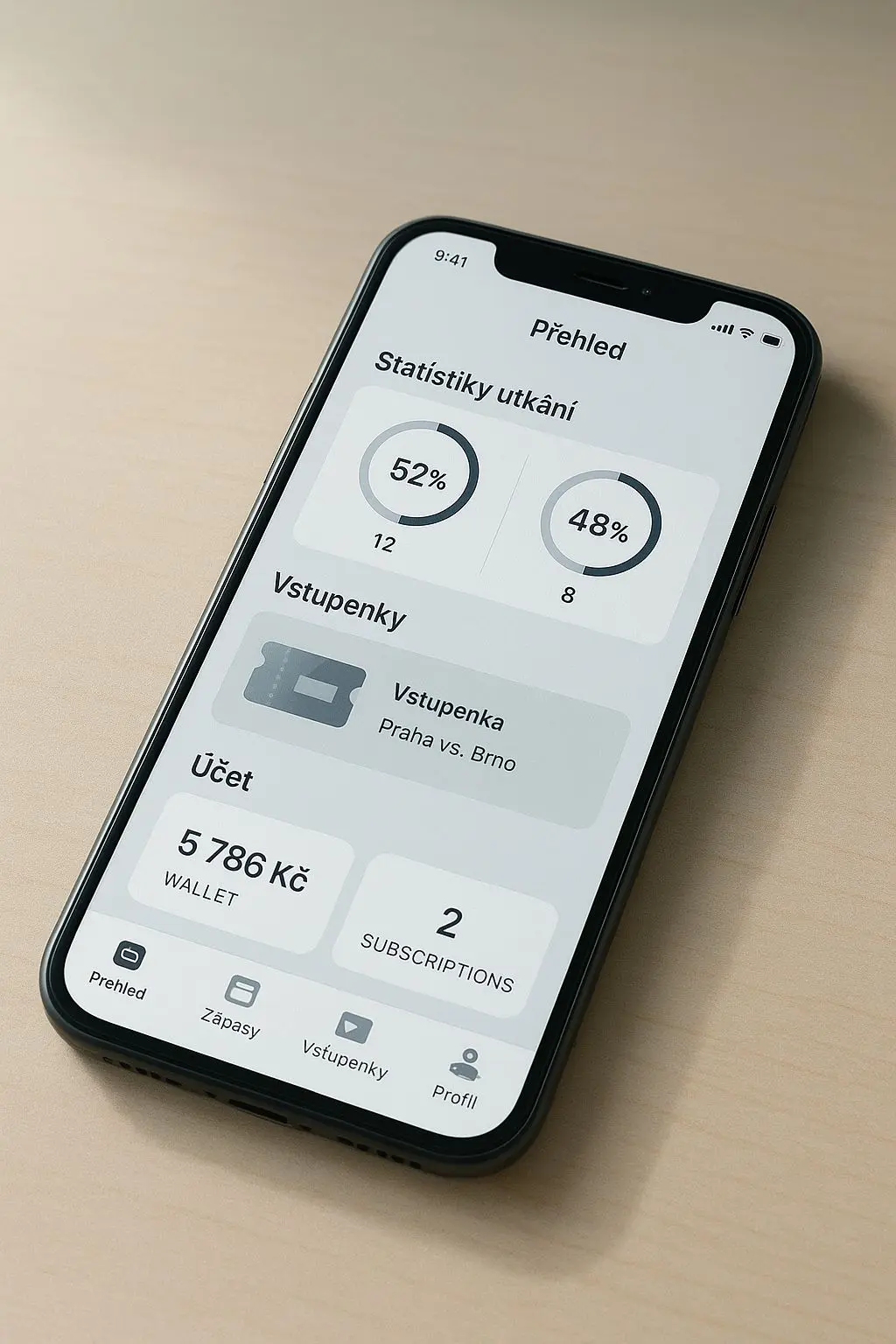 Obrazovka mobilu s přehledem tiketů a sázek v aplikaci BetX
